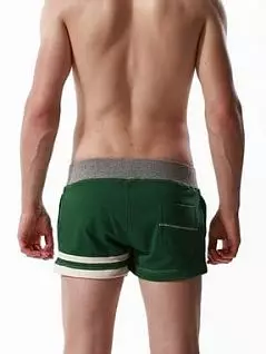 Комфортные шорты из 100% хлопка зеленого цвета SEOBEAN RT18510